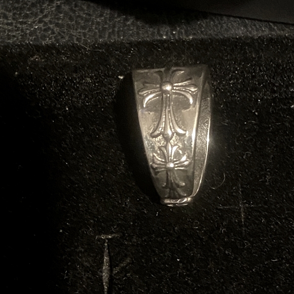 Chrome Hearts Silver Medallion Cross Ring size 8 - Picture 4 of 10